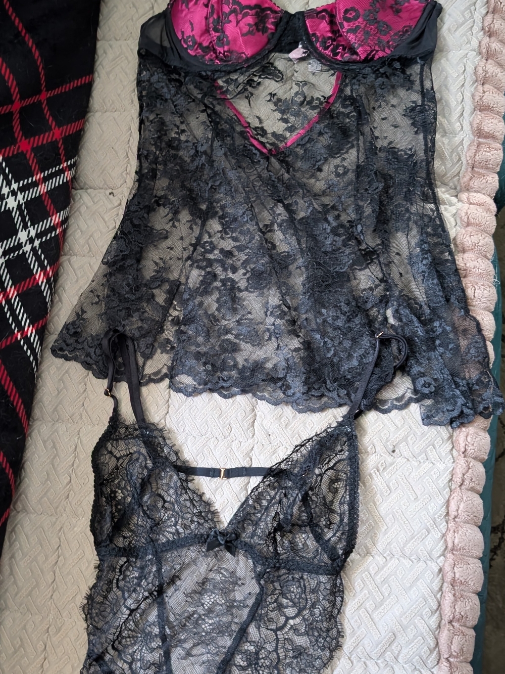 Victoria's Secret Nighty& Teddy Bundle Size 36C & Med